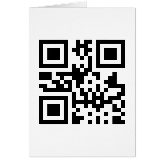 Coeur ♥ Symbole — Carte de voeux QR Code (Devant)