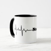 Coeur Taux Nom personnalisé Mug (Devant gauche)