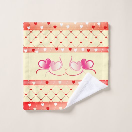 Coeur tendance (Gant de toilette)