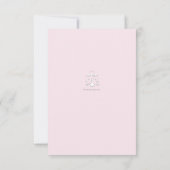 Coeur tendre rose Merci religieux vertical (Dos)