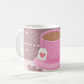 Coeur Thé Mug Amour Design (Devant gauche)