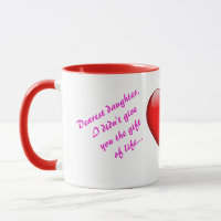 Coeur Toucher Mug de Maman pour Fille