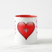 Coeur Toucher Mug de Maman pour Fille (Centre)