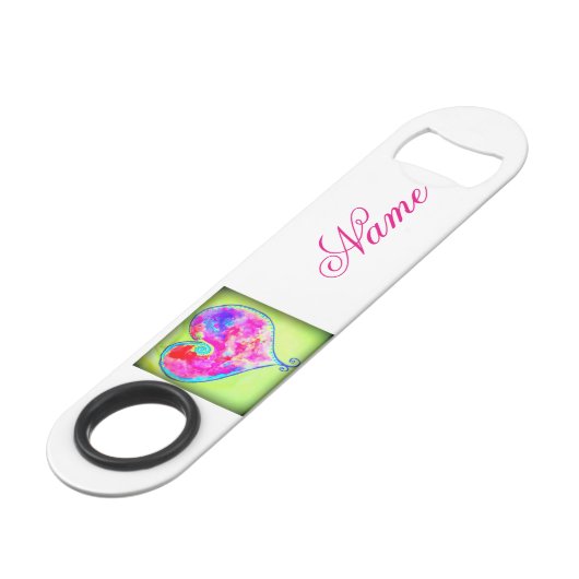 coeur tourbillonnant rose vert (Dos Angle)