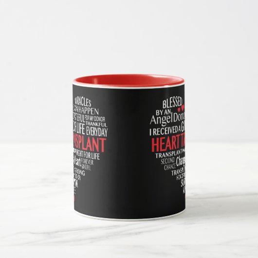 Coeur Transplant Conception originale Mug (Centre)
