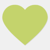 Cœur Trendy Soft Chartreuse Cute Heart Sticker (Devant)