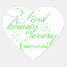 Trouver la beauté inspirant design sticker