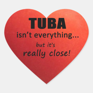 Cœur Tuba n'est pas tout Sticker de coeur