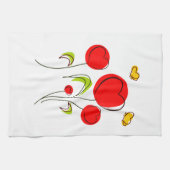 Coeur Tulips Serviette de cuisine (Horizontal)