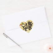 Cœur Un Sticker d'amour (Enveloppe)