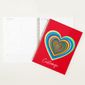 Coeur valentin multicolore Thunder_Cove (Devant avec enveloppe)