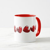Coeur Valentines Mug (Devant droit)