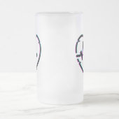 Coeur Vérifier Gelé Verre Mug (Centre)