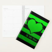 Coeur vert et noir (Devant avec enveloppe)