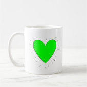 Coeur vert - tasse (Gauche)