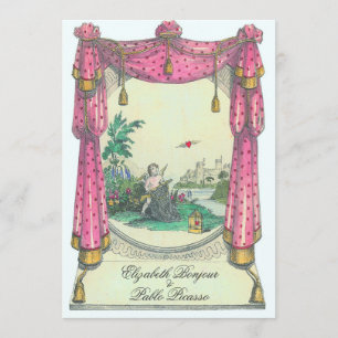 Cœur Volant ~ Invitation Mariage Fête de la Date