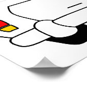 Coeur Vs Trunk Drôle Poster (Coin)