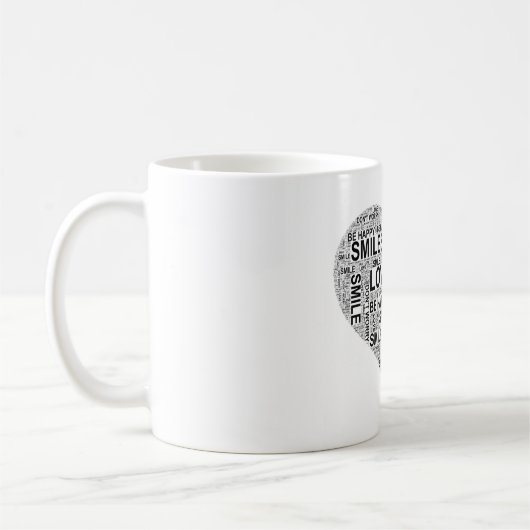 Coeur Word Art Mug (Gauche)