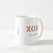 Coeur XOXO Valentine's Day Mug (Devant droit)