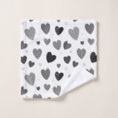 Coeurs 1 (Gant de toilette)