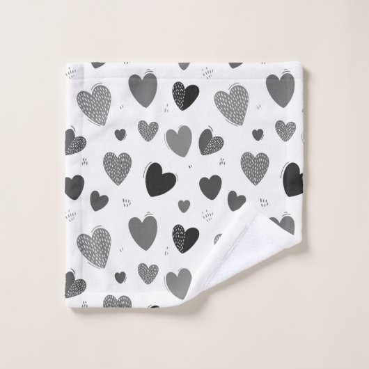 Coeurs 1 (Gant de toilette)