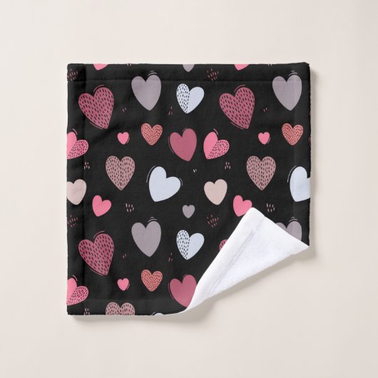 Coeurs 2 (Gant de toilette)