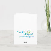 Coeurs abondants carte pour notes (Dos)