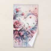 Coeurs Abstraits élégants (Serviette à main)