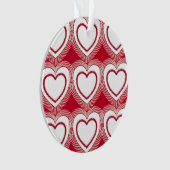 Coeurs Abstraits modernes - Rouge et Blanc (devant)