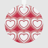 Coeurs Abstraits modernes - Rouge et Blanc (dos)