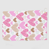 Coeurs Abstraits motif serviette de bain (Horizontal)