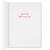 Coeurs Aglow bougie avec texte personnalisé intéri (Intérieur (Droit))