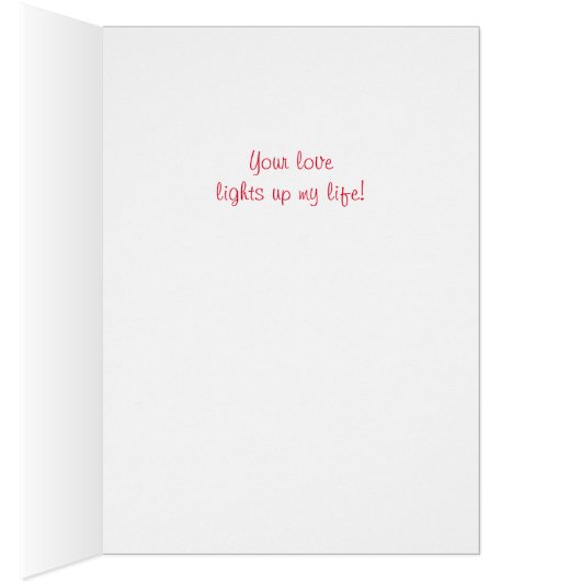 Coeurs Aglow bougie avec texte personnalisé intéri (Intérieur (Droit))