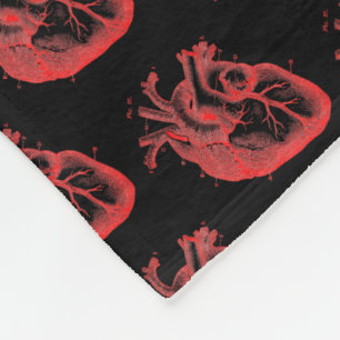 Coeurs anatomiques Horreur Rouge Noir Couverture c