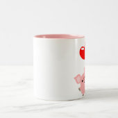 Coeurs angulaires (Coeurs de caricature) Mug (Centre)