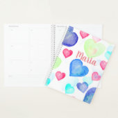 Coeurs aquarelle (Devant avec enveloppe)