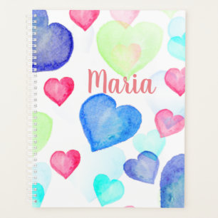 Coeurs aquarelle