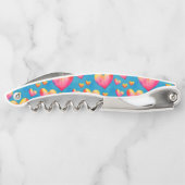 Cœurs Aquarelle Multicolores en Tire-Bouchon (Dos)