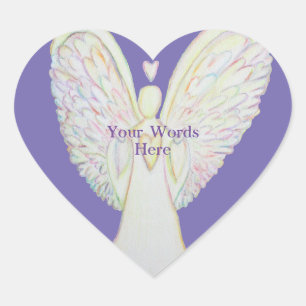 Coeurs arc-en-ciel Ange Art Custom Decal Stickers