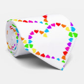 coeurs arc-en-ciel valentinjour mariage cravate    (Roulé)