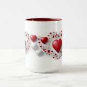 Coeurs artistiques Mug (Centre)