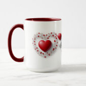 Coeurs artistiques Mug (Gauche)