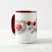 Coeurs artistiques Mug (Devant gauche)