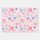 Coeurs Balloons Coupe gâteaux Enveloppement Papier (Devant)