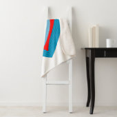 Coeurs blanc sherpa couverture avec nom personnali (En situation)