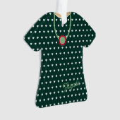 Coeurs blancs au-dessus du vert TShirt robe Figuri (devant)