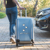 Cœurs blancs flottants  Nom  Autocollant pour voit (Valise Insitu)