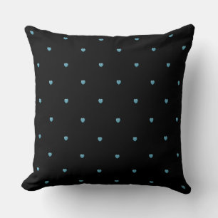 Coeurs Bleus Lance Oreiller