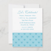 Coeurs bleus : Photo: Sweet 16 Party Invitation (Dos)