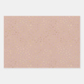 Coeurs bohème beige or enveloppant feuilles de pap (Devant 2)